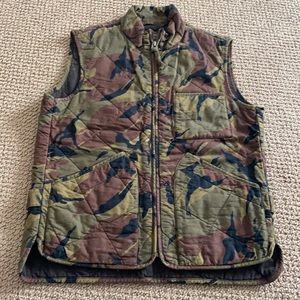 J. Crew camo vest